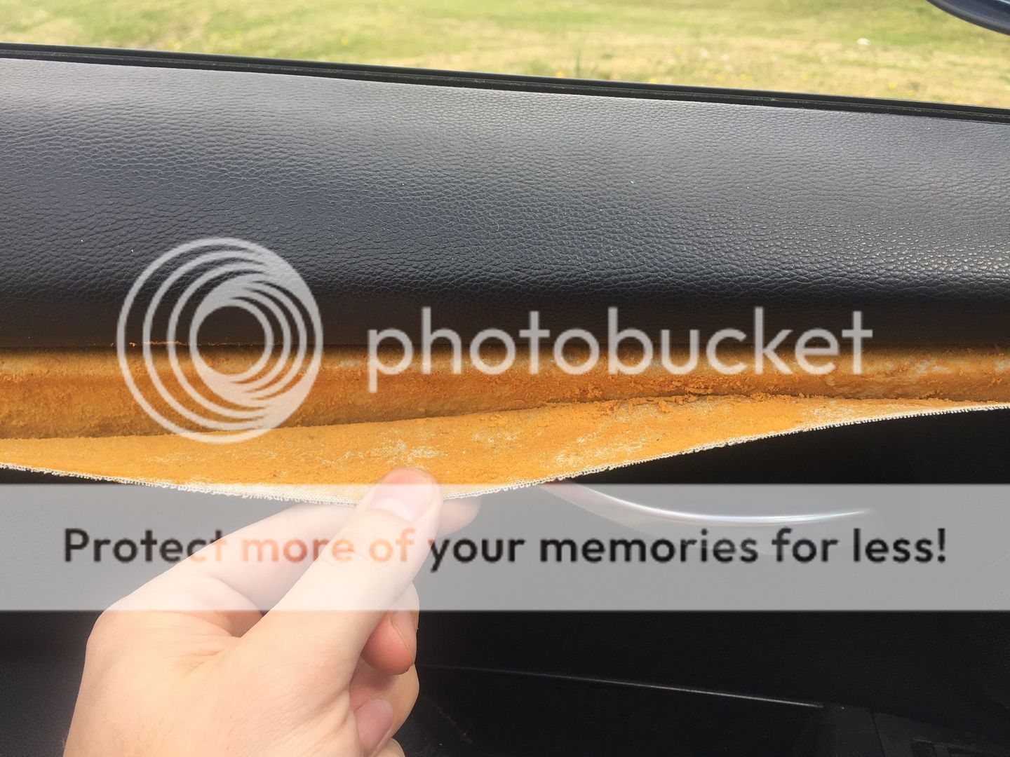 Peeling Door Panel Material. How do I fix it?